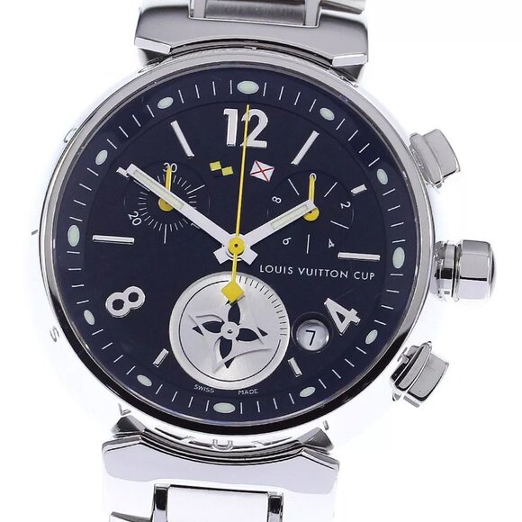 LOUIS VUITTON Tambour Lovely Cup MM Q132G Chronograph Quartz Ladies Watch - Picture 10 of 12